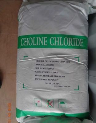60% Choline Chloride Additives Corn Cob Feed Grade With ISO9001 FAMI-QS