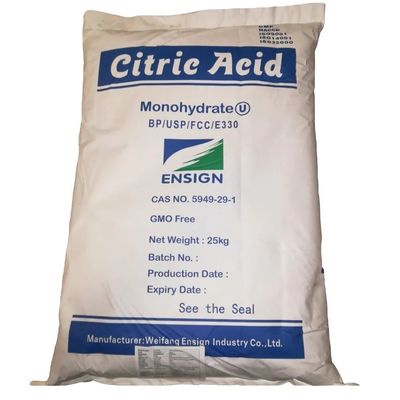 Citric Acid Monohydrate Food Grade Cas No 5949-29-1 for Industrial Applications