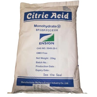 Food Grade Inustrial Grade Citric Acid Monohydrate 8-40 Mesh with DENSITY 0.791 g/cm3
