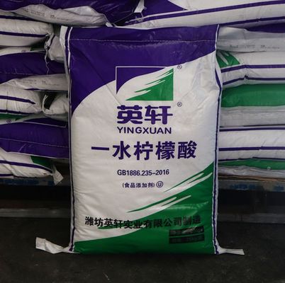 Food Grade Inustrial Grade Citric Acid Monohydrate 8-40 Mesh with DENSITY 0.791 g/cm3