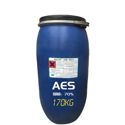 SLES 170kg/sles 70% Sodium Laureth Sulfate 12 Months Shelf Life Detergent Raw Materials