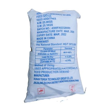 98% Purity Sodium Bicarbonate NaHCO3 25Kg CAS No. 144-55-8 For Industrial