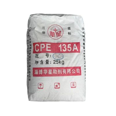 CPE 135A Polymer Chlorinated Polyethylene CPE Powder In White Color