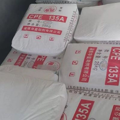 CPE 135A Polymer Chlorinated Polyethylene CPE Powder In White Color