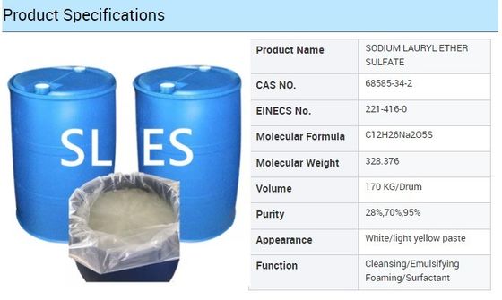 70% SLES Surfactant Foaming Agent CAS No 68585-34-2